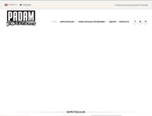 Tablet Screenshot of padamteatro.com